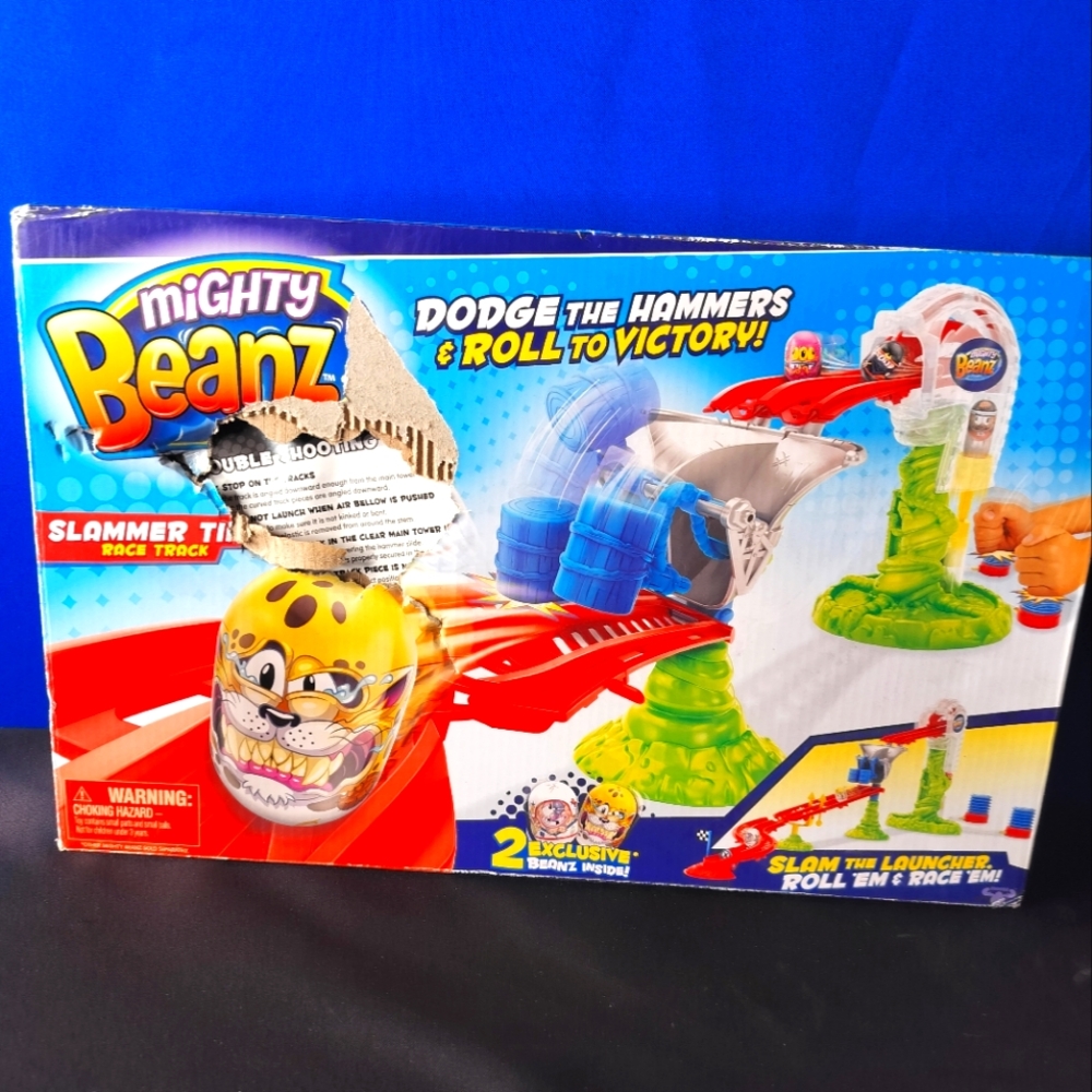 Mighty Beanz Slammer Time Race Track Giochi Preziosi Track With 2 Beanz Inside